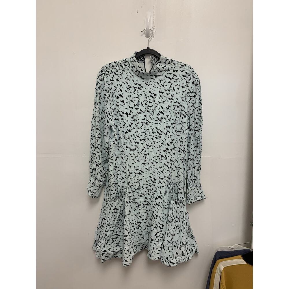 Proenza Schouler Blue Animal Printed Dress Size 10